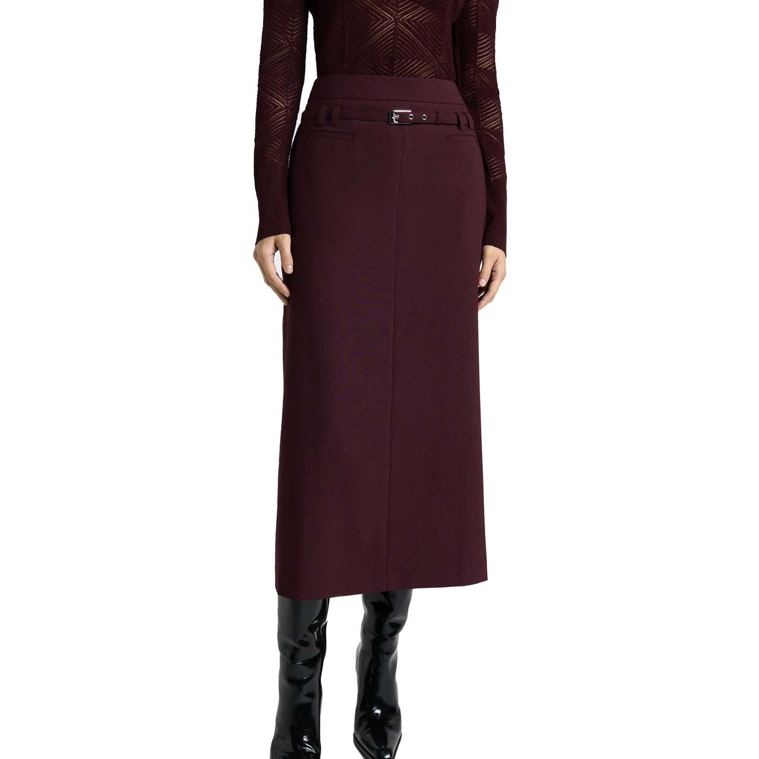 Cue European Tailored Column Midi Skirt